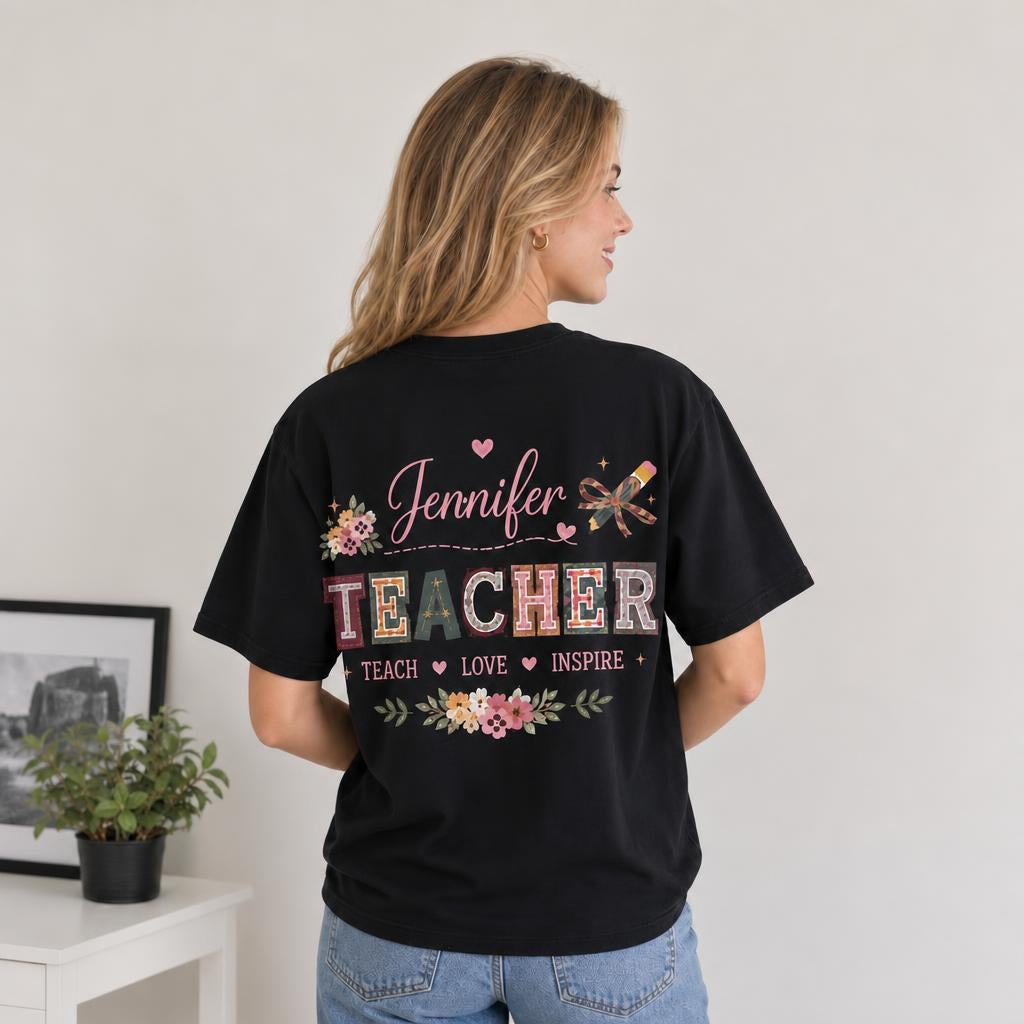 Personalized Teaching Is My Ministry Shirt Christian Faith Teacher Unisex T-Shirt