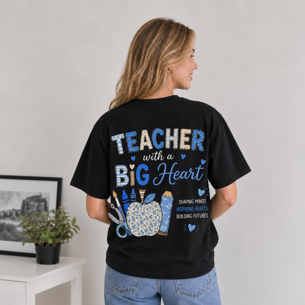 Personalized Teacher Shirt Teach Love Inspire Back to School Unisex T-Shirt