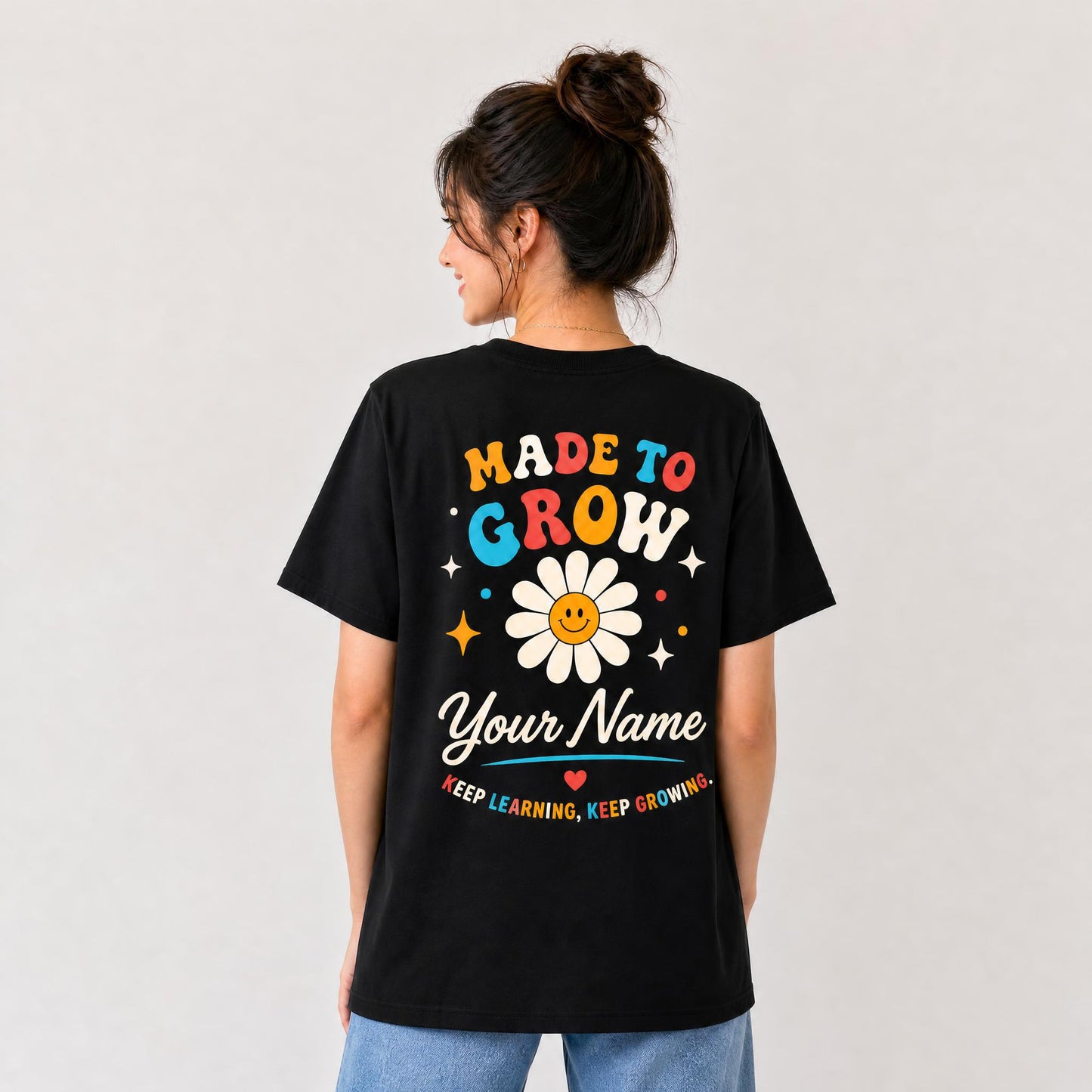 Personalized Teacher Humor Shirt - Custom Name & It's a Beautiful Day for Learning T-Shirt