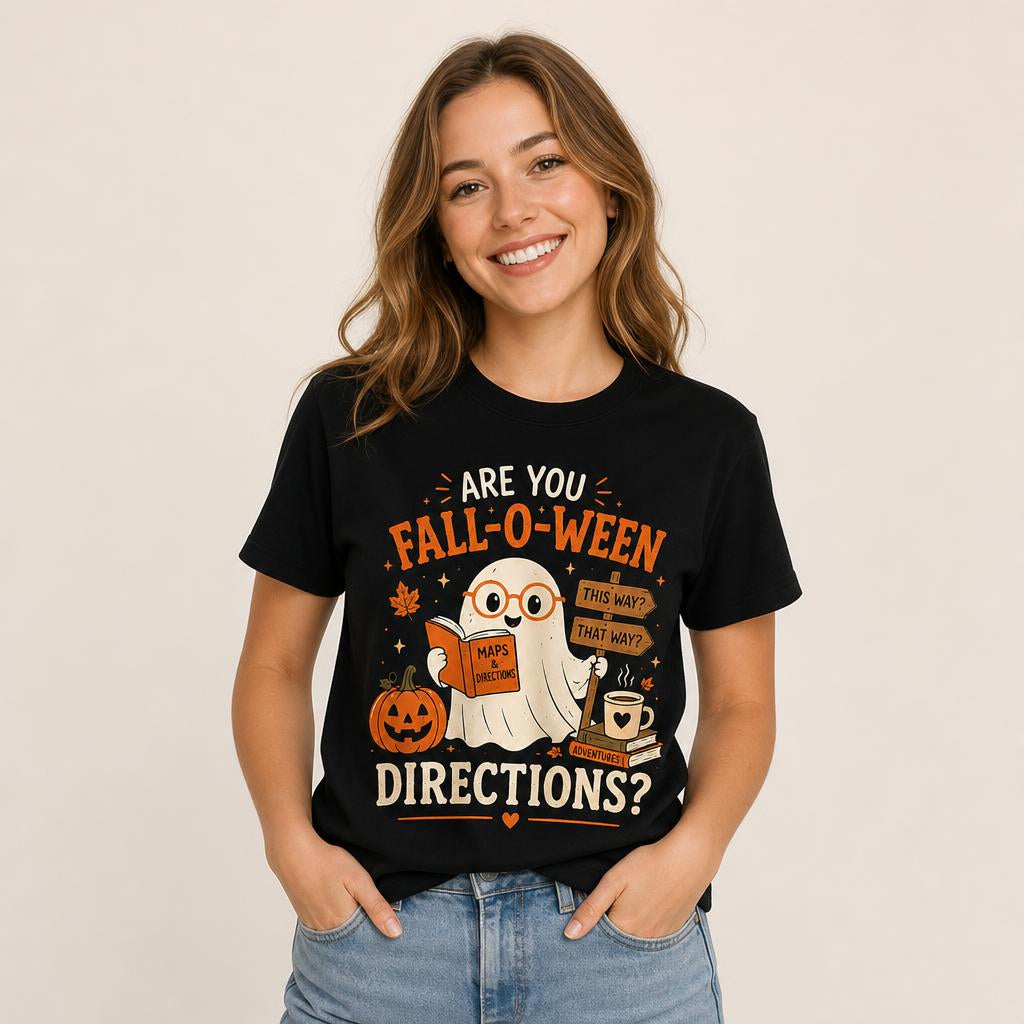 Personalized Halloween Teacher Shirt Are You Fall O Ween Directions Unisex T-shirt