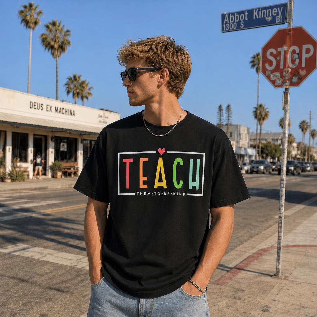 Personalized Teach Kindness Teach Them To Be Kind Unisex T-Shirt