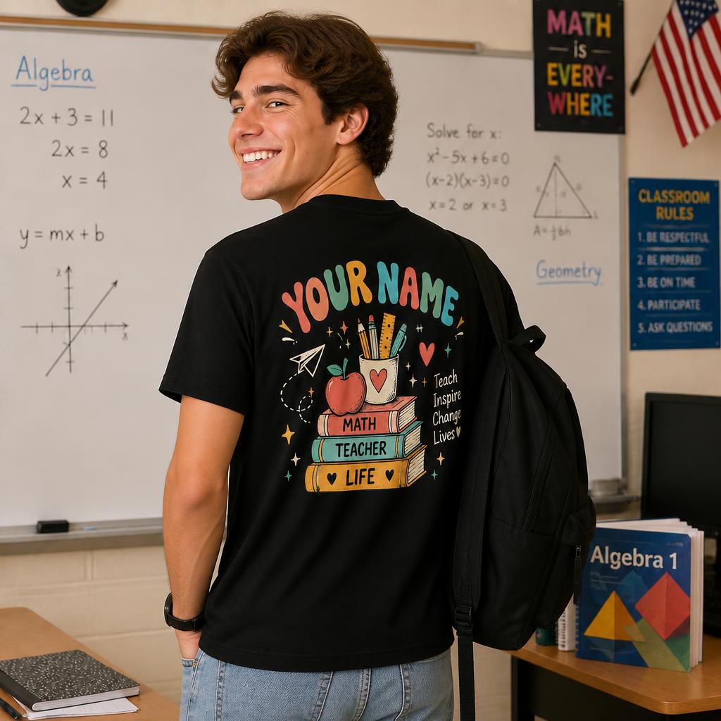 Personalized Custom The Math Ain't Mathin' Funny Math Teacher Unisex T-Shirt