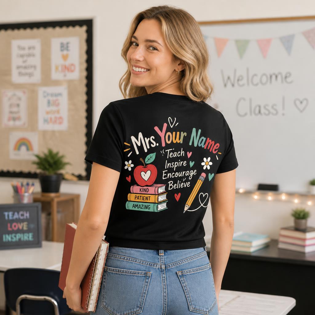 Custom Surprise I'm Your Teacher Today T-Shirt Personalized Sub Gift