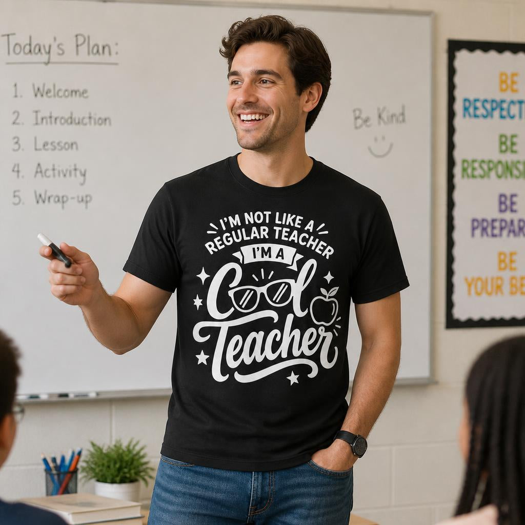 Personalized Custom I'm a Cool Teacher Funny Unisex T-Shirt