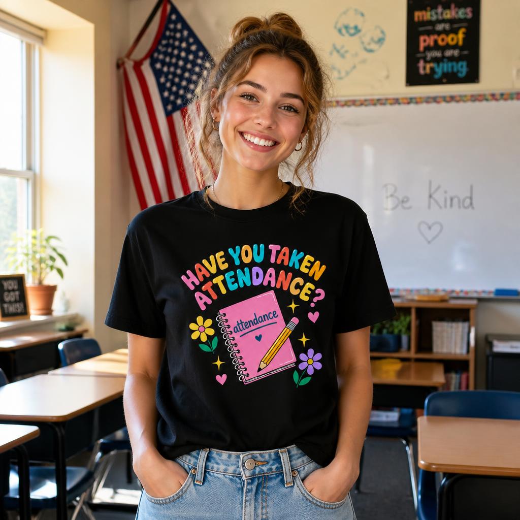 Personalized Custom Have You Taken Attendance Cute Teacher Unisex T-Shirt