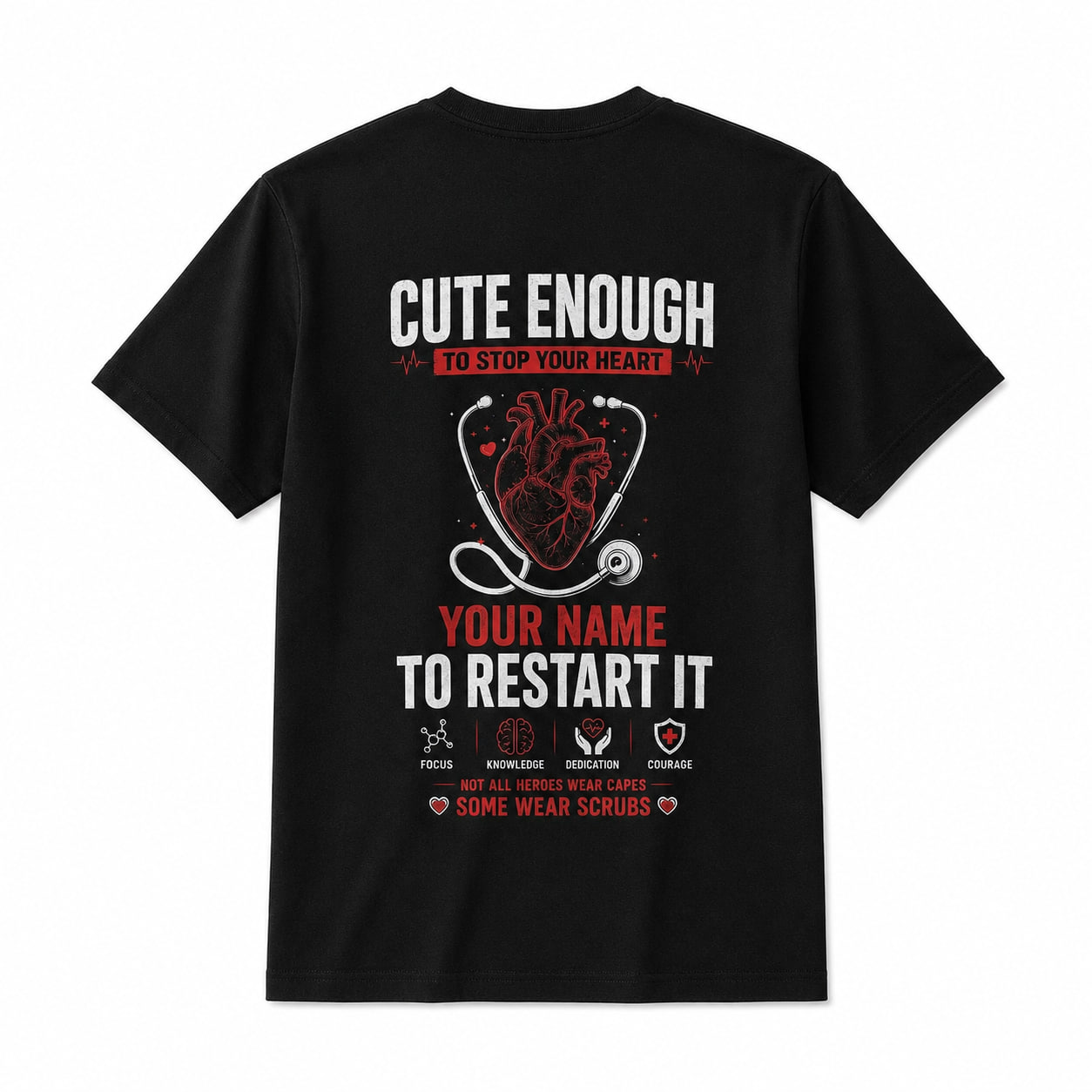 Custom Funny Nurse Shirt Personalized RN Gift Medical Humor T-Shirt
