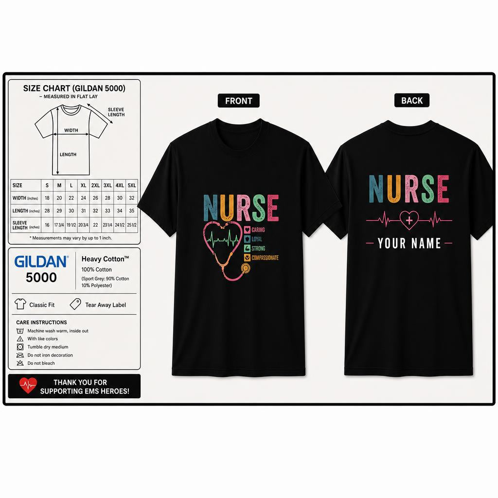 Personalized Nurse Life Shirt Custom Nursing School Gift Unisex T-Shirt