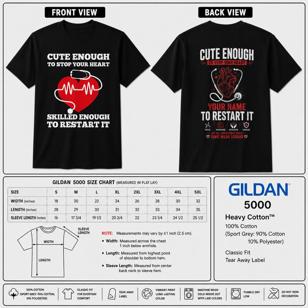 Custom Funny Nurse Shirt Personalized RN Gift Medical Humor T-Shirt